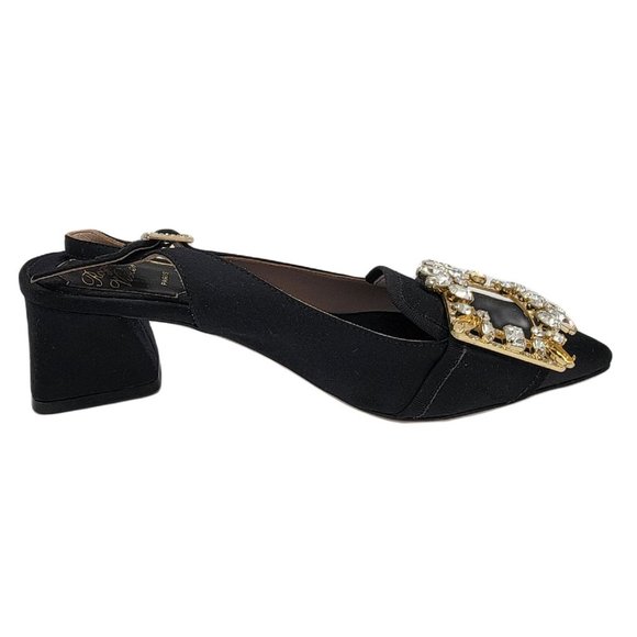 Roger Vivier Embellished-Buckle Slingback Pumps - Picture 3 of 10